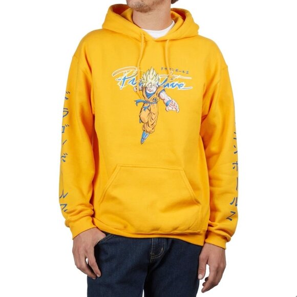 Primitive Other - Primitive x Dragon Ball Z Brand New Super Saiyan Goku Gold Hoodie Small Gift